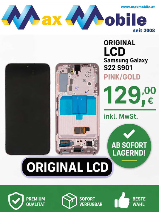 Galaxy S22 Pink Original Bildschirm